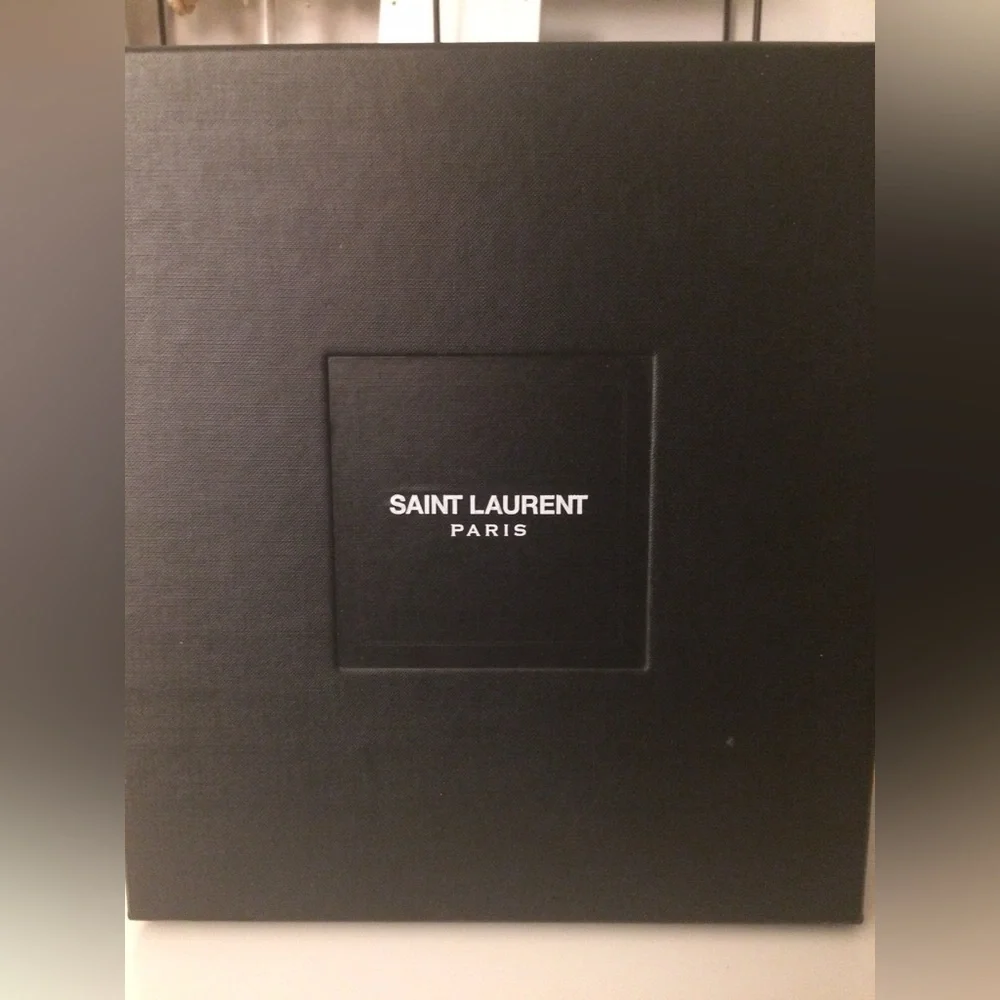 EUC Saint Laurent Janis Black Women's Studded Platform Heels - Picture 11 of 11